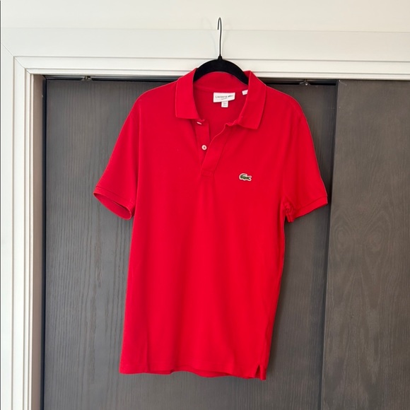 Set of 6 Lacoste polos (navy, white, grey, tan, yellow, and red) 👕🐊🎾 - Picture 7 of 7